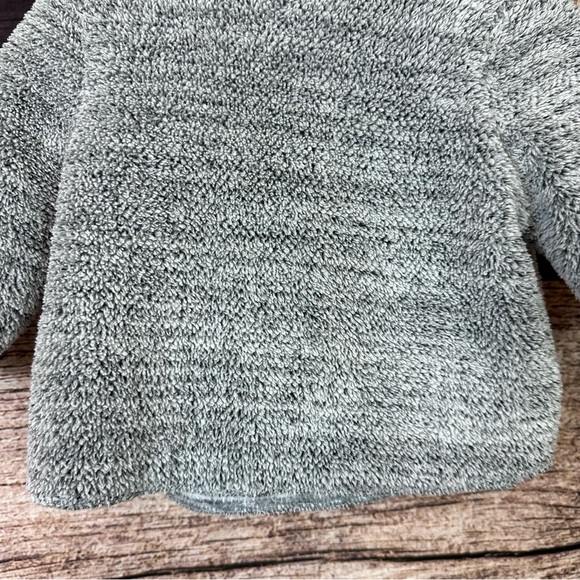 SOLD 🛍️ Zara Mini Toddler Girls Gray Faux Fur Animal Print Wrap Cardigan Sweater - Picture 6 of 8